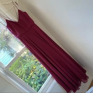 Jenny Yoo Bridesmaid Dress Hibiscus Burgundy